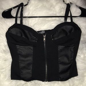 black bustier